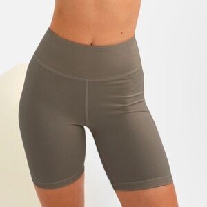 MATE the Label Olive Green High-Waist Bike Shorts